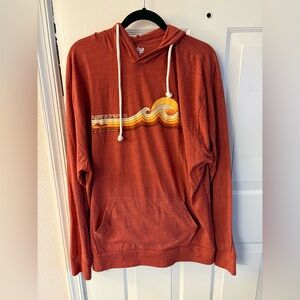 Blue 84 Rust Hoodie with Retro Graphic
